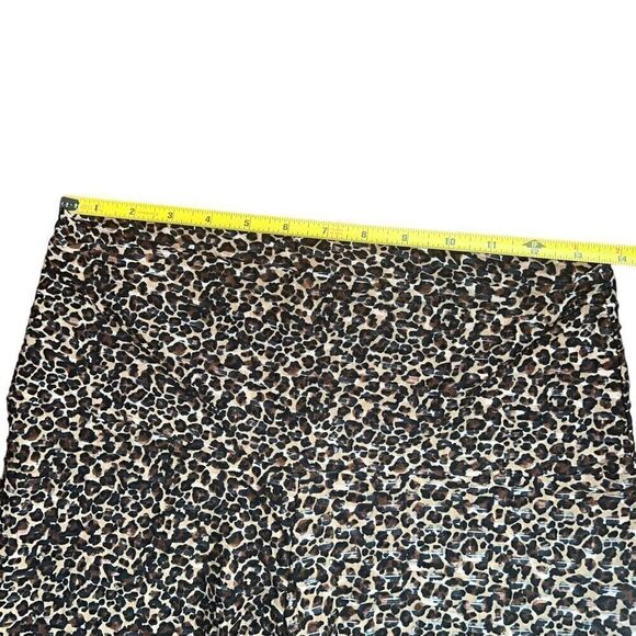 YMI Leopard Print Ribbed/Textured Leggings Size XL - Picture 5 of 7